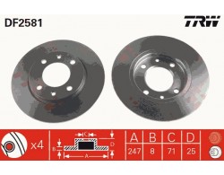 Disques (x2) de frein AR...